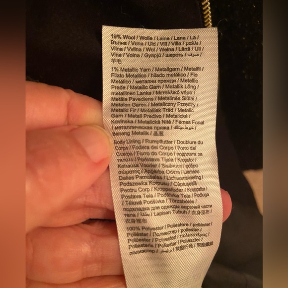 Esprit Tweed Boucle Blazer black with gold metallic thread XS - Picture 13 of 13